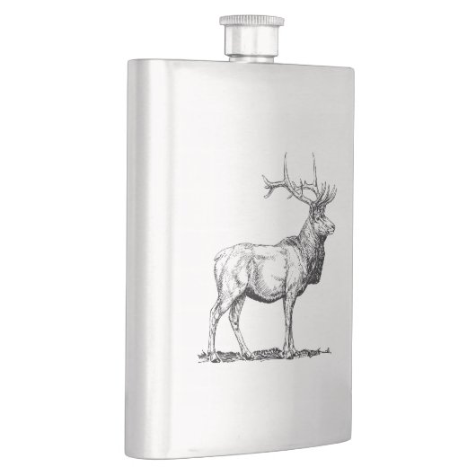 Flasque Hip flask with Deer (Droite)