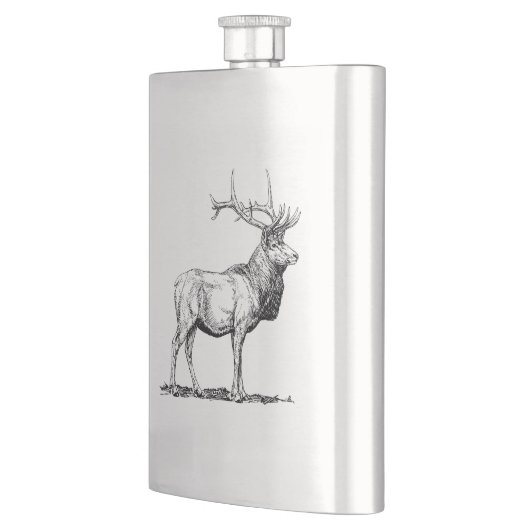 Flasque Hip flask with Deer (Gauche)