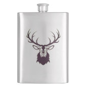 Flasque Hip flask with deer (devant)