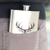 Flasque Hip flask with deer (En situation)
