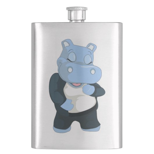 FLASQUE HIPPO BLEU CUT (devant)