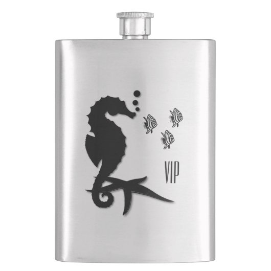 Flasque Hippocampe Monogramme (devant)