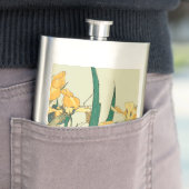 Flasque Hokusai grasshopper et iris Japon (En situation)
