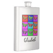 Flasque holiES - Papillons psychédéliques Mosaïque (Droite)