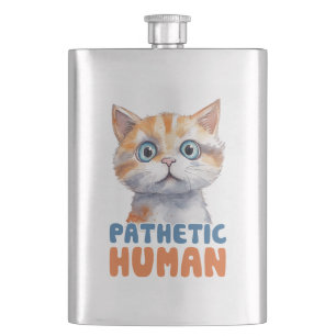 Flasque Homme pathétique - Design de chat Sarcastique