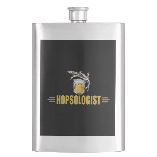 Flasque Hopsologue de bière drôle (devant)