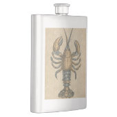 Flasque Illustration de homard, fruits de mer du Maine (Droite)