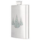 Flasque Illustration des épinettes couvertes de neige (Gauche)