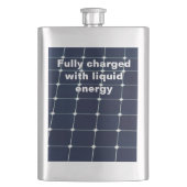 Flasque Image amusante d'un panneau solaire (devant)