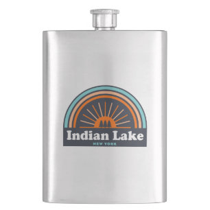 Flasque Indian Lake New York Rainbow