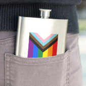 Flasque Indicateur de fierté de progression LGBTQ+ (En situation)