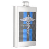 Flasque Infirmière inscrite RN Caduceus Fibre de carbone I (Droite)