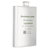 Flasque Ingrédients ajouter le nom de produit analyse de p (Droite)