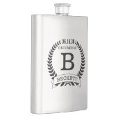 Flasque Initiales du garçon d'honneur (Droite)