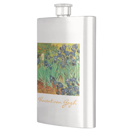 Flasque Irises, Vincent van Gogh (Gauche)