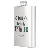 Flasque Irish Pub Bar Tavern Classique en acier inoxydable (Gauche)