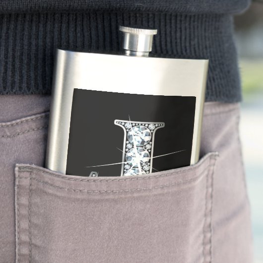 Flasque J Faux-"Diamond Bling" (En situation)