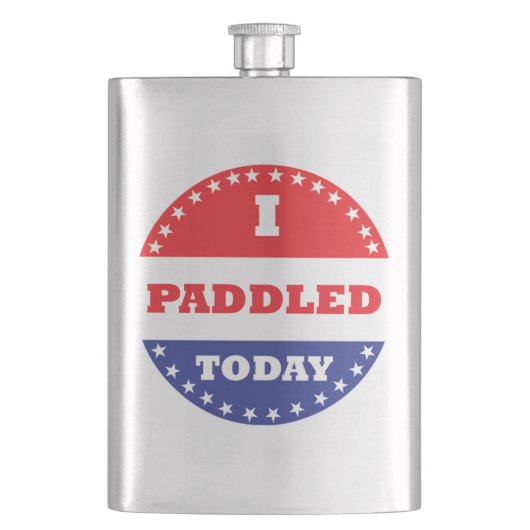 Flasque J'Ai Pagayé Aujourd'Hui (devant)