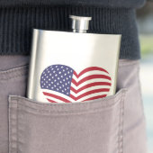 FLASQUE J'AIME L'AMÉRIQUE (En situation)