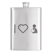 Flasque J'aime les bras cassés (devant)