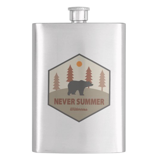 Flasque Jamais été sauvage Colorado Ours (devant)