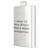 Flasque Je bois pour rendre d'autres personnes plus (Gauche)