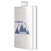 Flasque Je Préférerais Être À Bozeman Montana Mountain (Gauche)