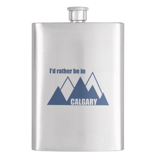 Flasque Je Préférerais Être À Calgary Alberta Mountain (devant)