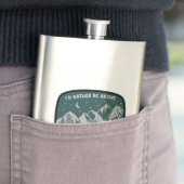 Flasque Je préférerais être au-dessus de Treeline (En situation)