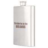 Flasque Je Préférerais Être Dans Les Badlands (Gauche)