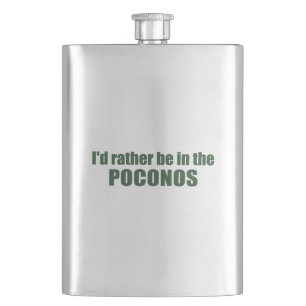 Flasque Je Préférerais Être Dans Les Poconos
