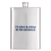 Flasque Je Préférerais Être Randonnée Dans Les Compétences (devant)