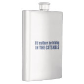 Flasque Je Préférerais Être Randonnée Dans Les Compétences (Droite)