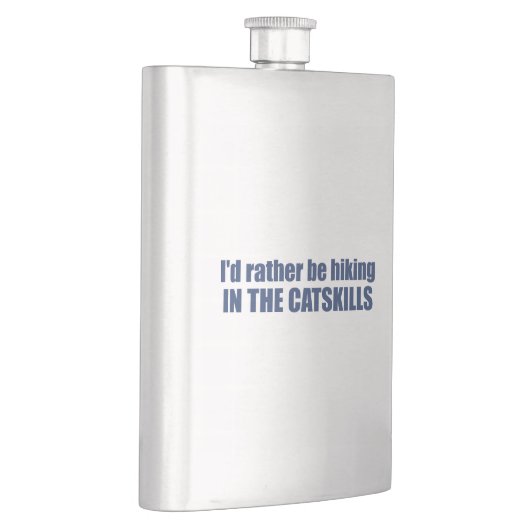 Flasque Je Préférerais Être Randonnée Dans Les Compétences (Droite)