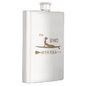 Flasque Je suis le conseil d'administration avec le yoga (Droite)