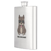 Flasque Je suis un papa chien - parfait pour la Fête des p (Gauche)