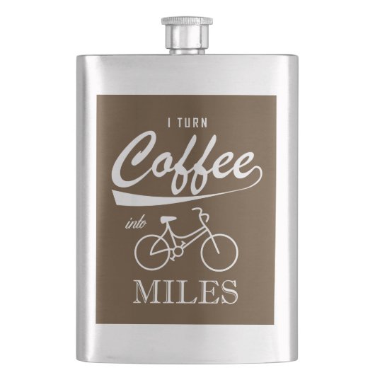 Flasque Je Transforme Le Café En Miles (devant)