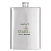 Flasque Jeremiah 1:5 Créé Avec Un But Personnalisé (devant)