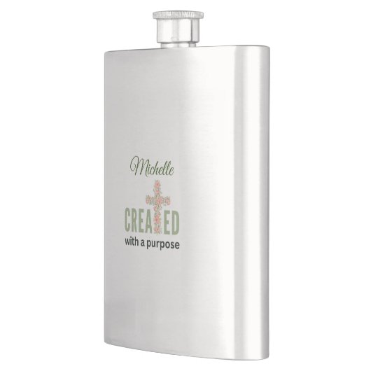 Flasque Jeremiah 1:5 Créé Avec Un But Personnalisé (Gauche)