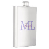 Flasque jeté simple minimal ajouter nom monogramme rose ro (Droite)