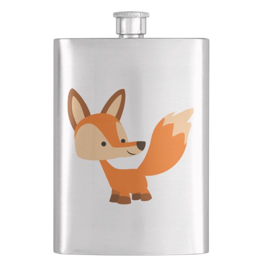 Flasque Joli Dessin De Cartoon Fox Classic Flask (devant)