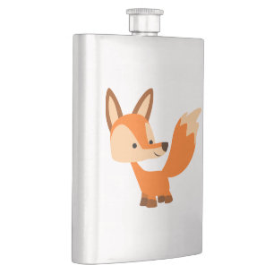 Flasque Joli Dessin De Cartoon Fox Classic Flask