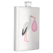 Flasque Jolie chatte rose bébé fille Stork (Droite)