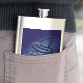 Flasque Jolie sorcière Halloween (En situation)