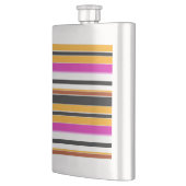 Flasque Jolies rayures noires orange (Gauche)