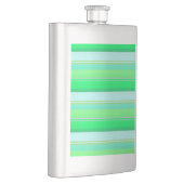 Flasque Jolies rayures vert aqua (Droite)