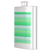 Flasque Jolies rayures vert aqua (Gauche)