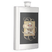 Flasque Jolly roger Monogramme initial (Droite)