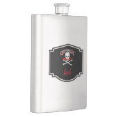 Flasque Jolly roger personnalisé (Cutlass) (Droite)