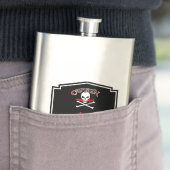 Flasque Jolly roger personnalisé (Cutlass) (En situation)
